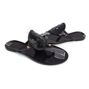 Jack Rogers Women's Black Thong Sandals US Size 7